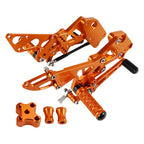 Adjustable Foot Bracket Pegs Rear Set for KTM RC 200/390 (2014–2021)