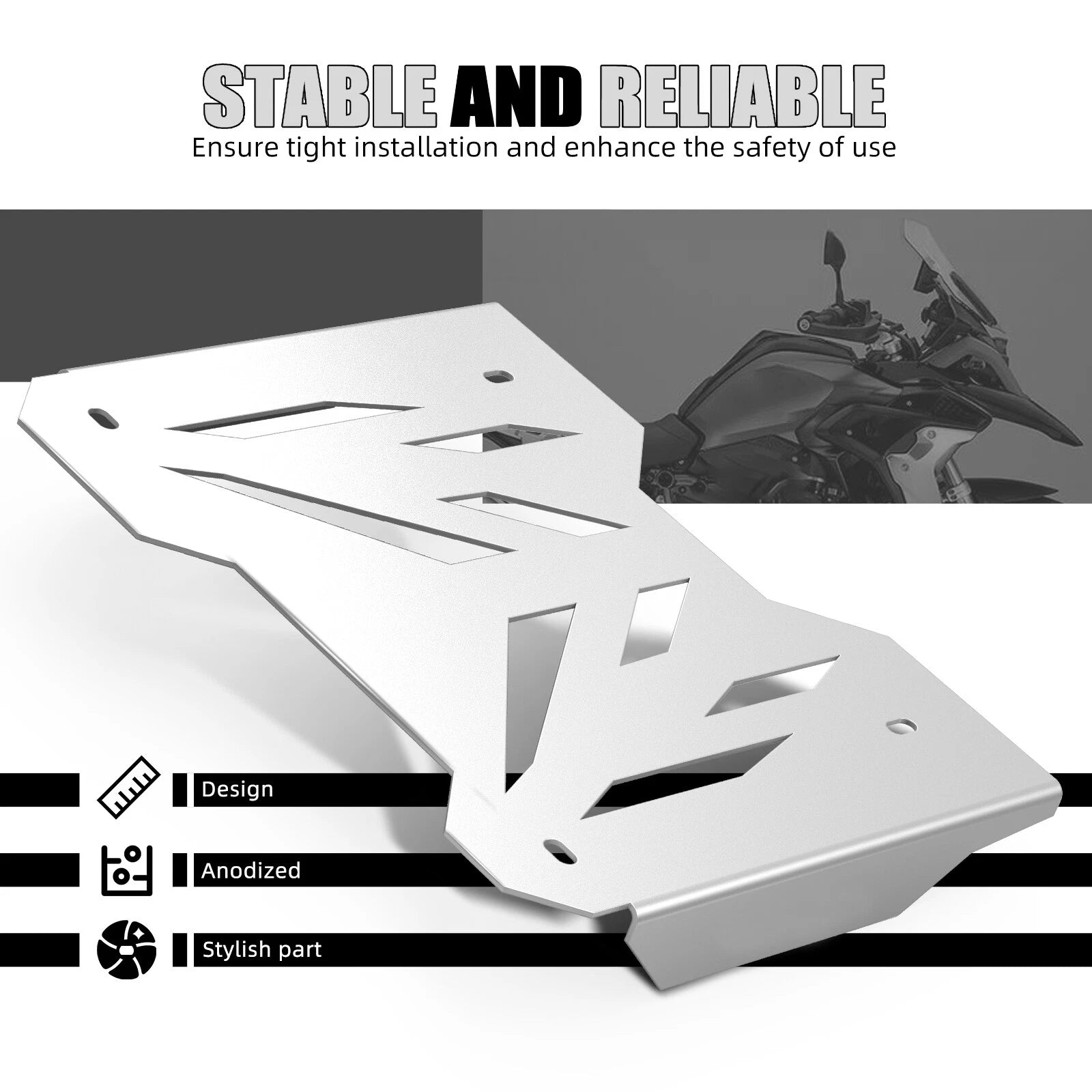 CNC Center Stand Protection Plate for BMW R1250GS Adventure (2019–2024)