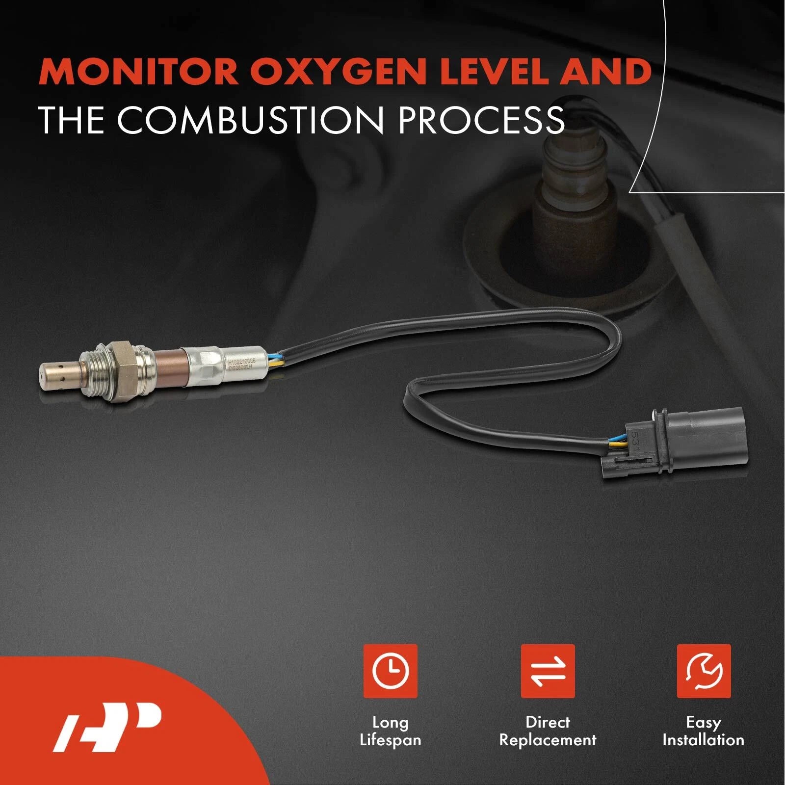 2X Upstream O2 Oxygen Sensors for Hyundai Elantra, Kia Optima