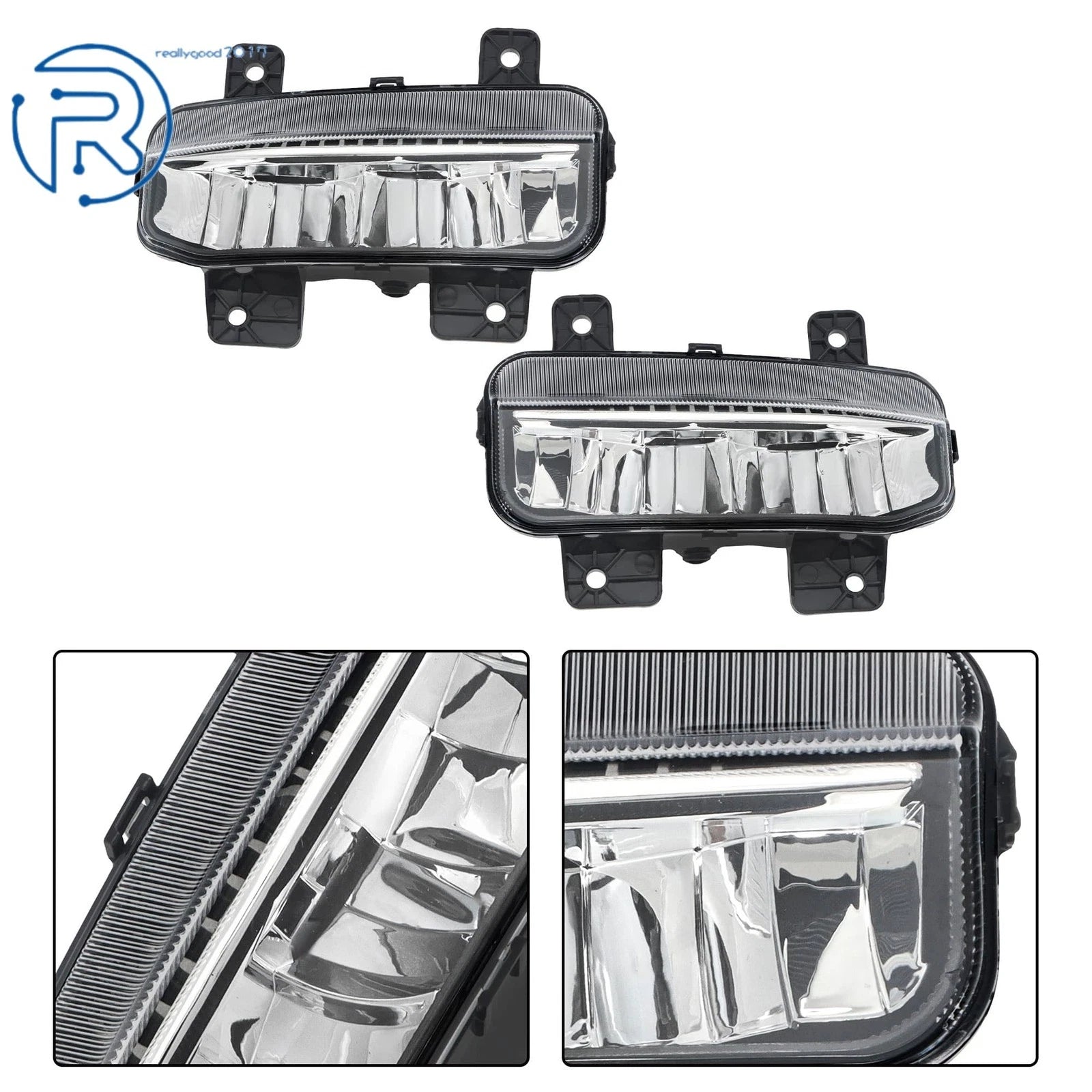 Set of 2 LED Fog Lights for Dodge Ram 1500 (2019–2023)