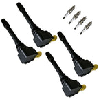 Set of 4 Ignition Coils & Spark Plugs for Fiat 124 Spider (2017–2020)
