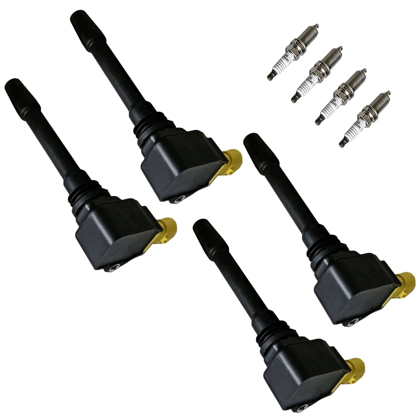 Set of 4 Ignition Coils & Spark Plugs for Fiat 124 Spider (2017–2020)