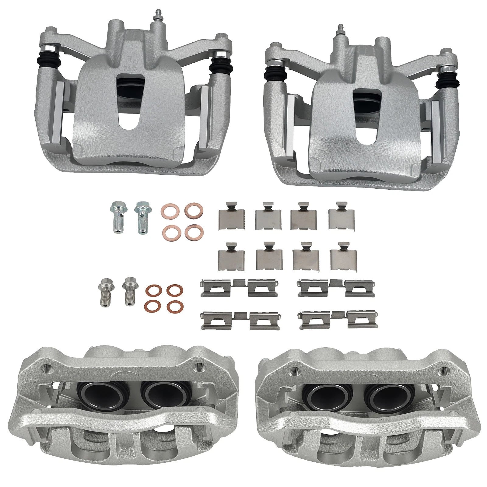 Front & Rear Brake Calipers for Ford F-150 LOBO (2012–2016) 18B5396 18B5397