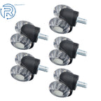 Set of 5 Heavy Duty Rubber Casters 2" for Desk Chair 360° Swivel