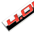 Polished Chrome Emblem Badge for 4.0L Engine