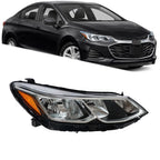 Chrome Halogen Headlight for Chevrolet Cruze Sedan (2016–2019)