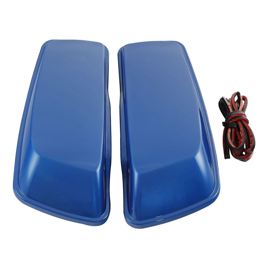 Hard Saddlebag Lids for Harley Electra Road Glide (2014–2025) Electric Blue