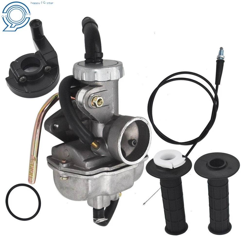 Carburetor Assembly with Throttle Grip & Cable for Honda CRF80F (2004-2009)