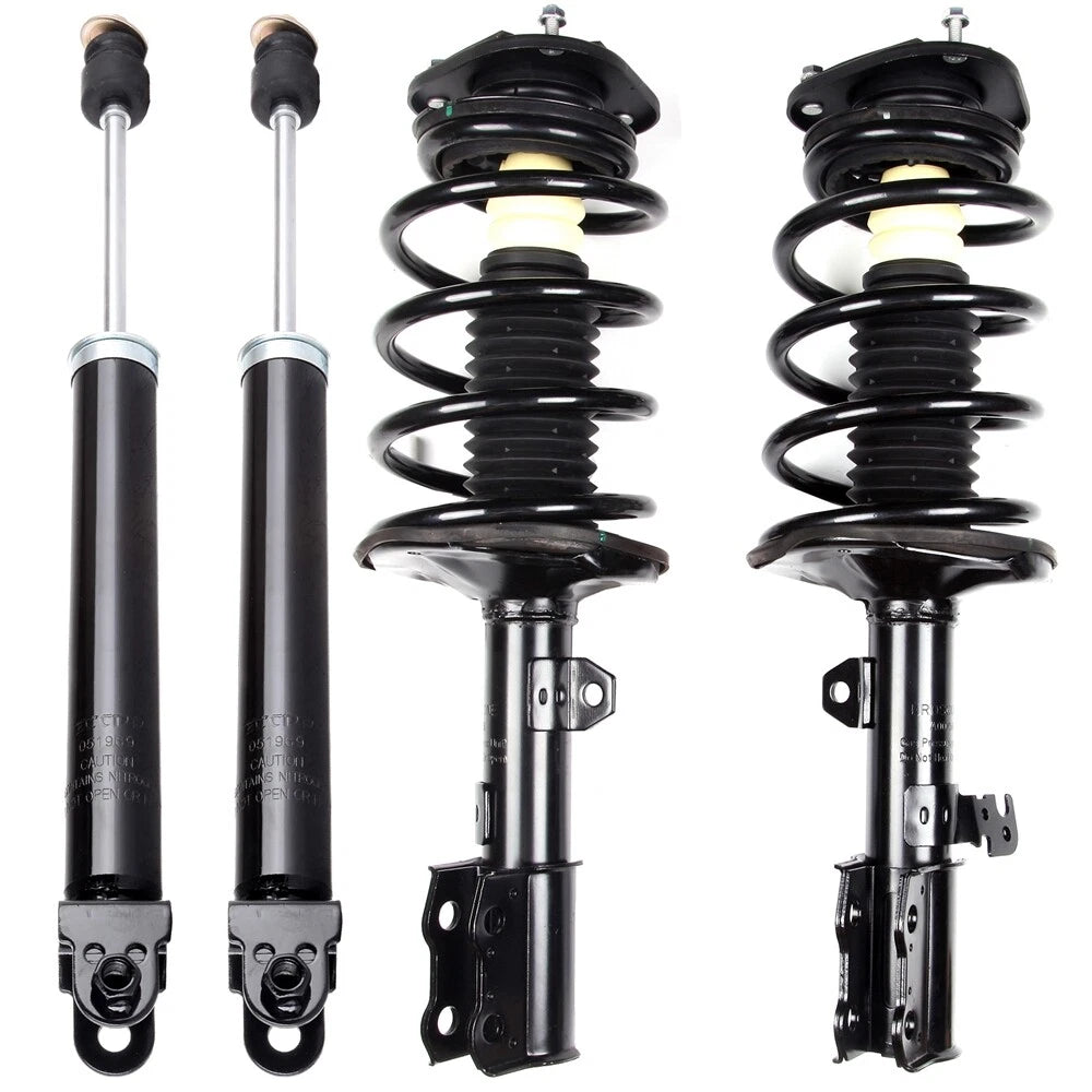 Set of 4 Shock Struts with Coil Springs for Nissan Altima (2002–2006)