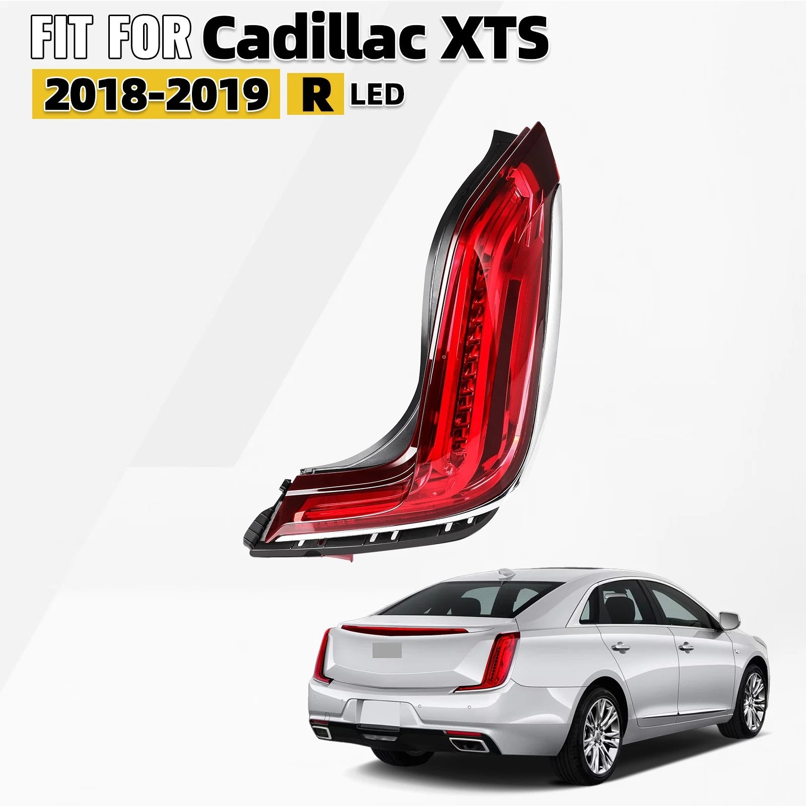 LED Tail Light Brake Lamp Right Passenger Side for Cadillac XTS (2018–2019)