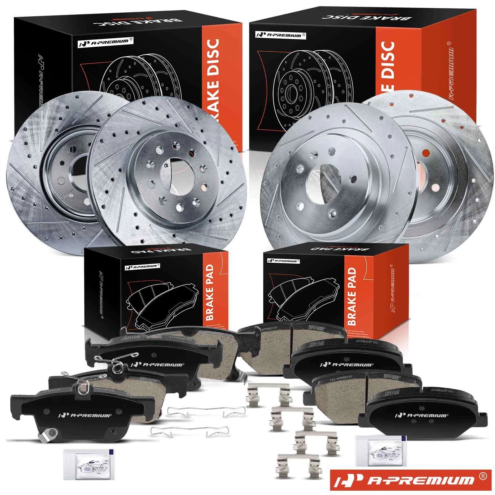 Drilled Brake Rotors & Ceramic Pads for Buick Envision (2016–2023)