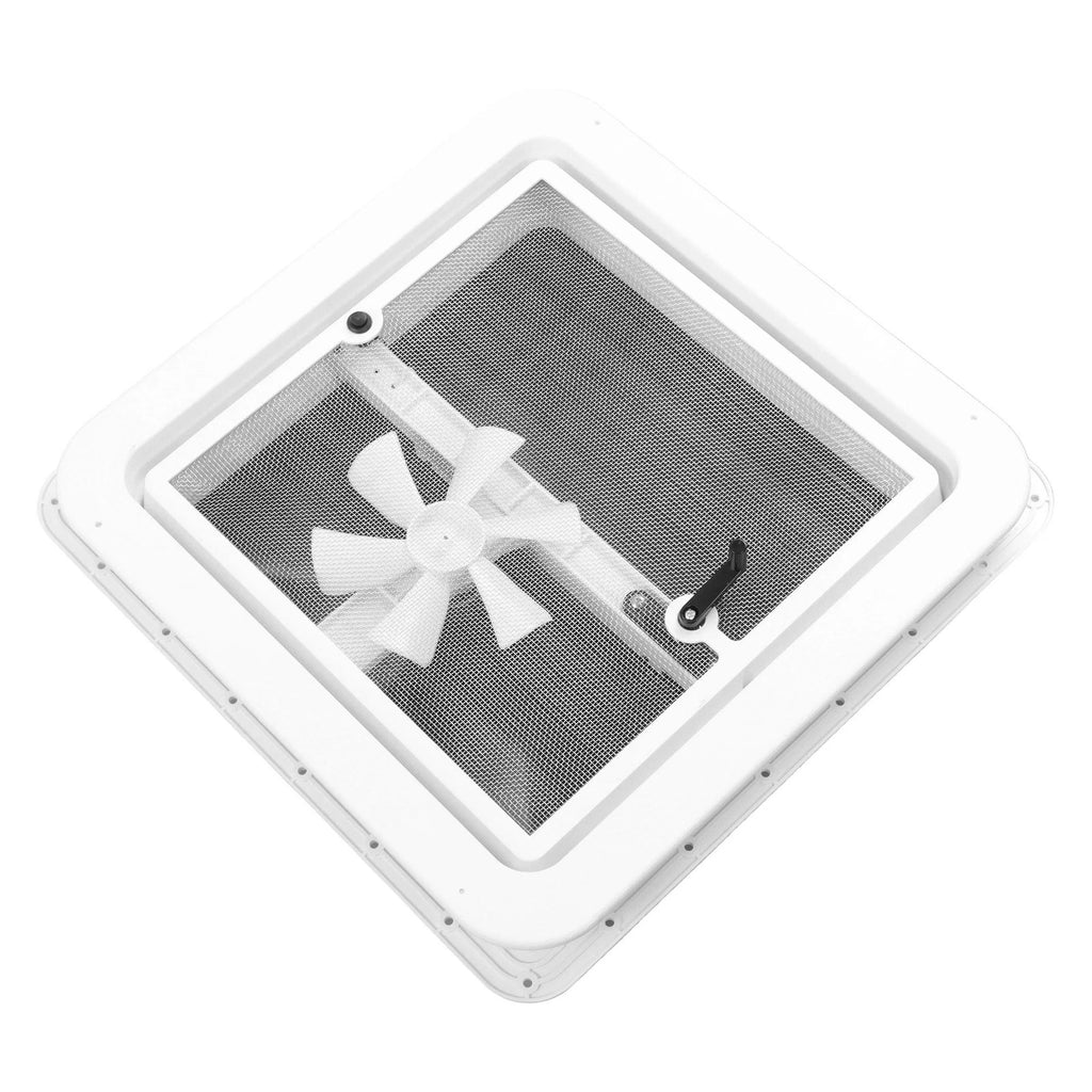 12V Reversible Roof Vent Fan Kit for Camper RV (14" x 14")