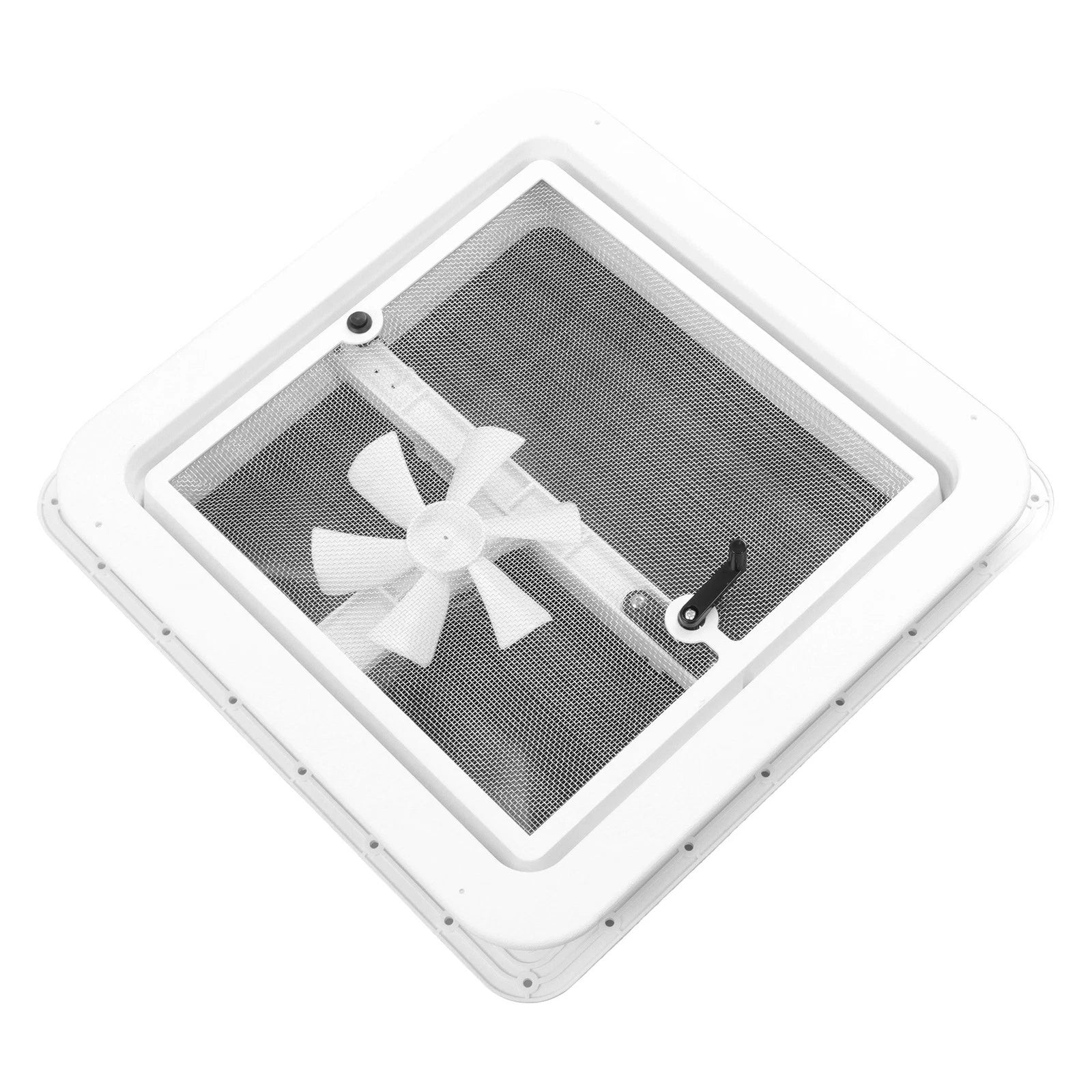 12V Reversible Roof Vent Fan Kit for Camper RV (14" x 14")