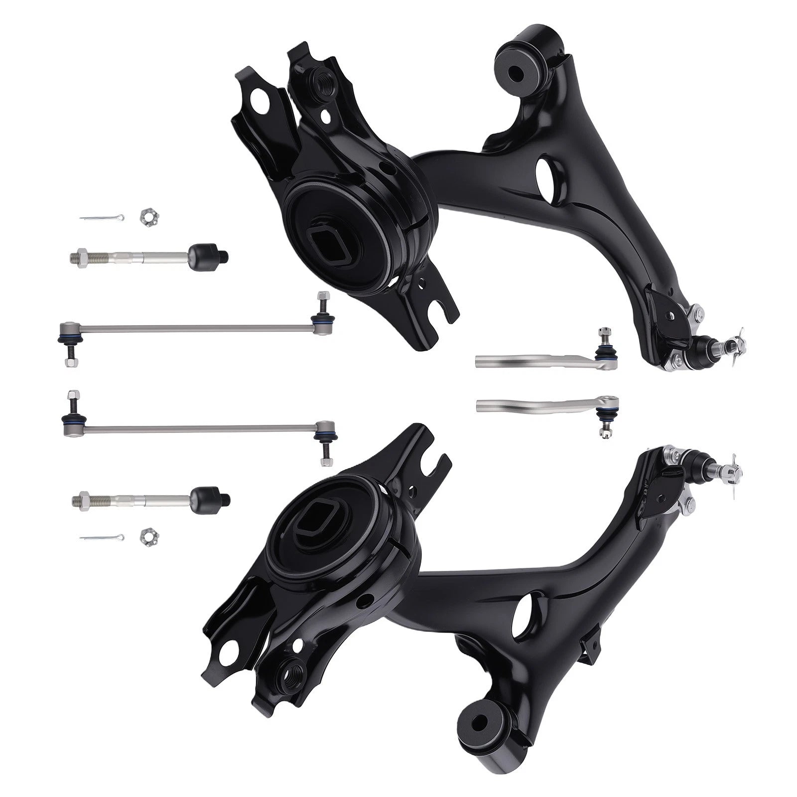 Front Suspension Lower Control Arms Tie Rod Sway Bar For 2016-2019 Honda Civic