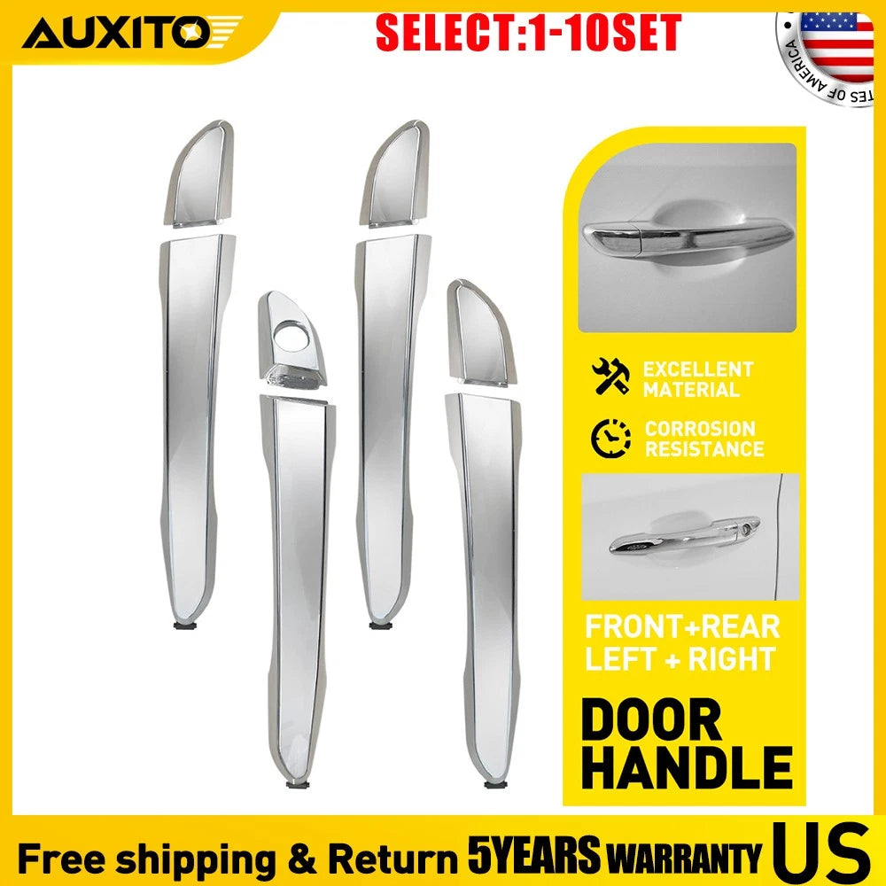 Chrome Exterior Door Handle Set for Hyundai Tucson (2016–2021) 4-40X