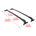 225LBS Roof Rack Cross Bars Carrier for Lincoln Navigator Ford Expedition (2018–2026)