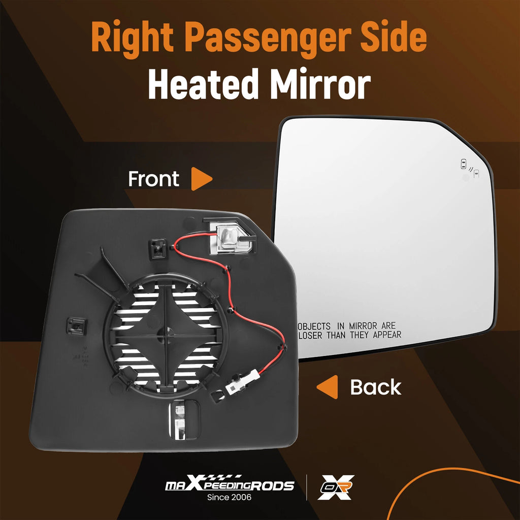 Heated Right Side Mirror Glass for Ford F150 (2015–2021) FL3Z17K707D