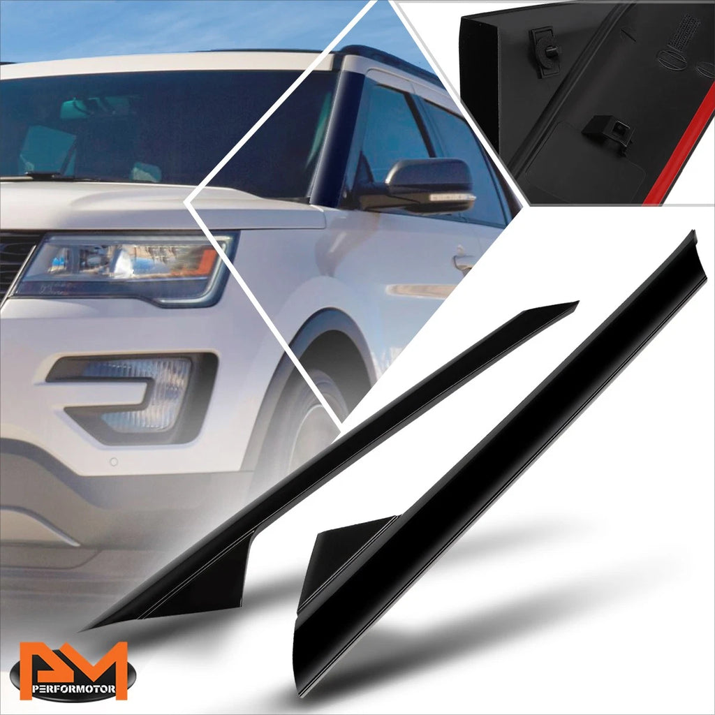 Set of 2 A-Pillar Windshield Molding Trim for Ford Explorer (2011–2019)