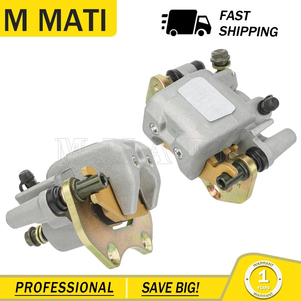 Set of 2 Brake Calipers with Pads for Can-Am (705600575, 705600576)