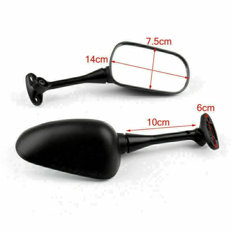 Side Black Rearview Mirror for Honda CBR600RR (2003–2014), CBR1000RR (2004–2007)