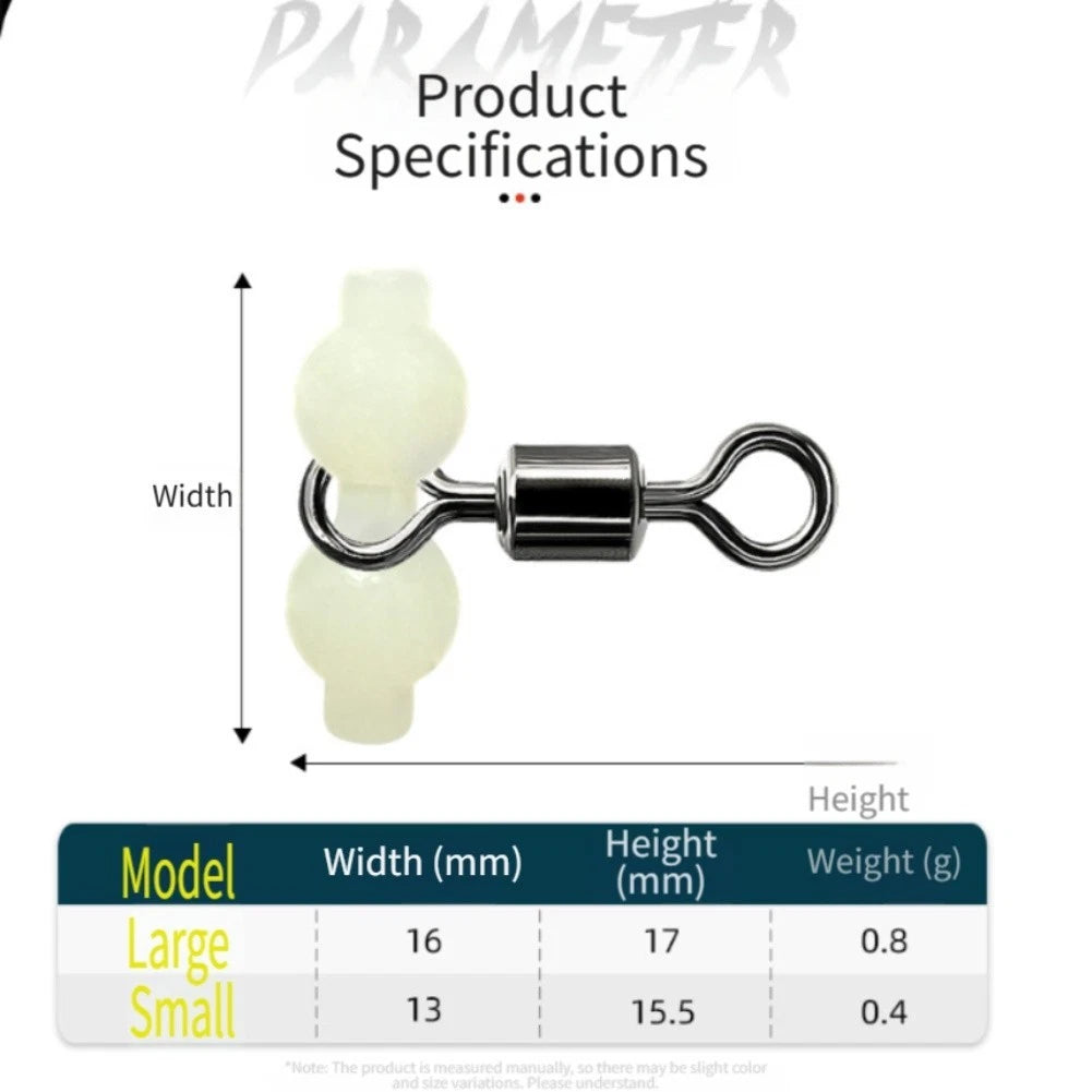 Fishing Swivel with Glow Plastic Beads for Universal Use (2010–2023)