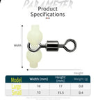 Fishing Swivel with Glow Plastic Beads for Universal Use (2010–2023)
