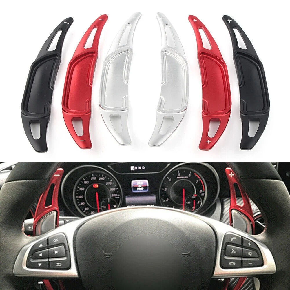 Steering Wheel Shift Paddle Shifter Trim for Benz GLA45 SL63 A45 C63 E63 S65
