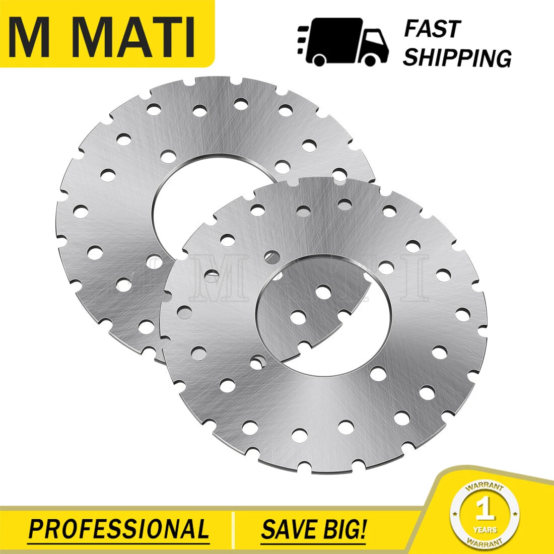 2 Front Brake Disc Rotors for Polaris Magnum 325 2x4 4x4 (2001–2002)
