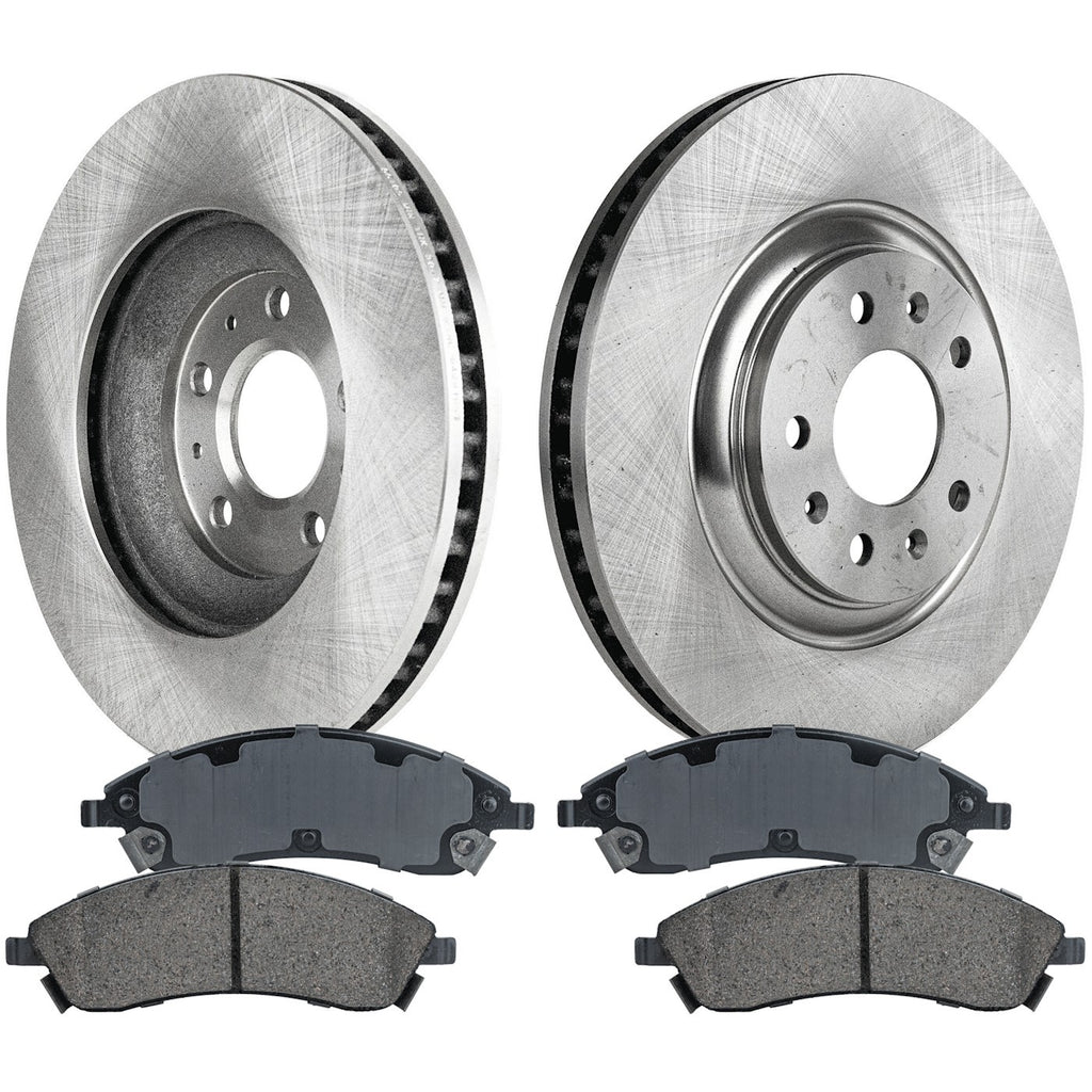 Brake Disc Rotors and Pads Kit for Cadillac STS CTS (2006–2007)