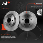 Front Disc Brake Rotors & Ceramic Pads for Jeep Grand Cherokee (1999–2002)