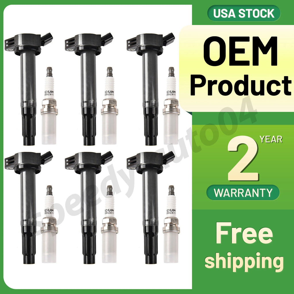 Spark Plugs and Ignition Coil Packs for Toyota Camry Avalon 4Runner RAV4 (2007–2019)