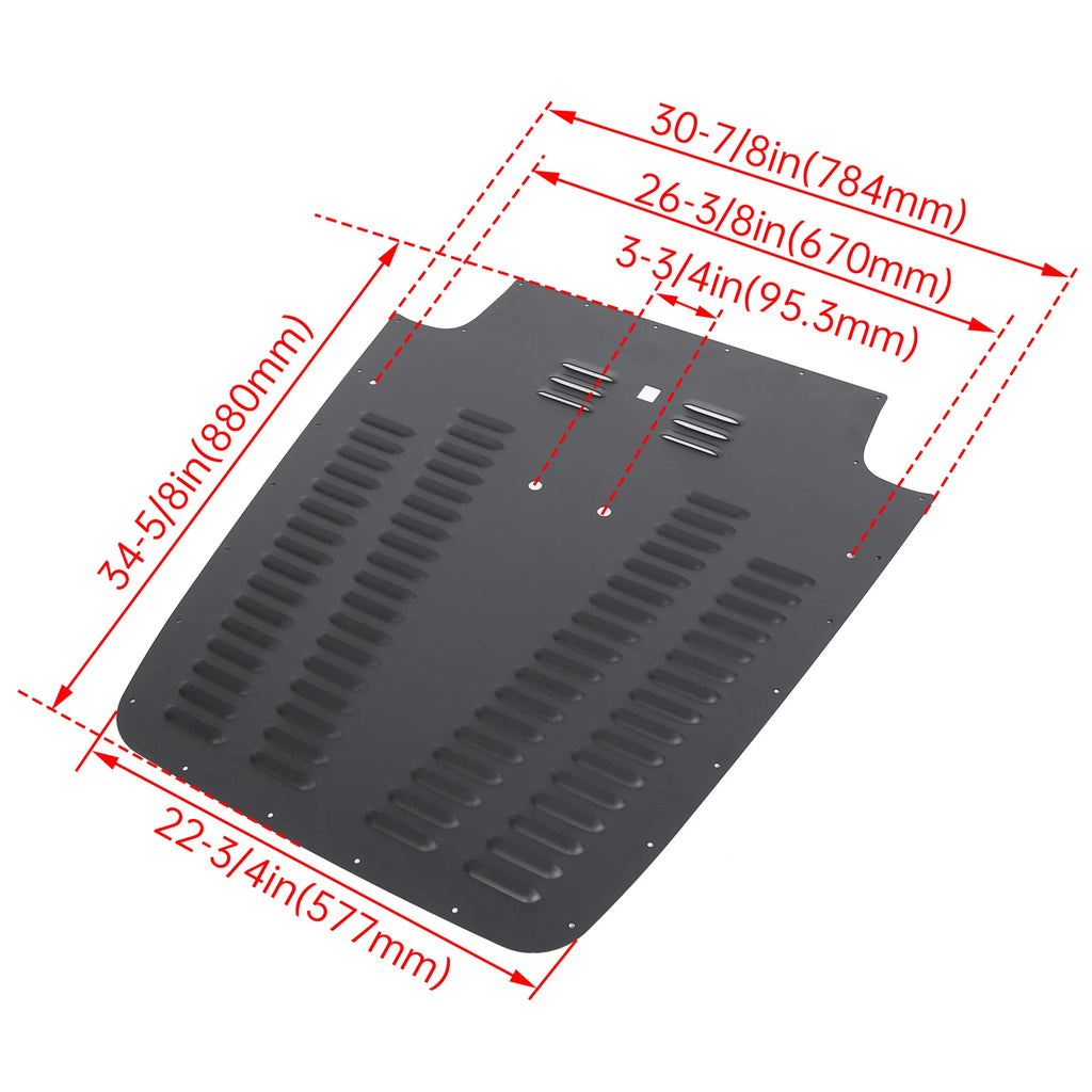 Vented Hood Louver for Jeep Wrangler TJ/LJ (2003–2006)