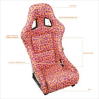 NRG FRP-303-OR-SAVAGE Racing Bucket Seat for Universal Fit (No Specific Years)