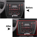 AC Radio CD Panel Frame Trim for Volkswagen Passat B5 (2001–2005) Black