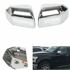 Set of 2 Chrome Mirror Covers for Ford F-150 (2015-2020)