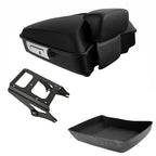 Chopped Trunk Mount Rack for Harley Tour Road Glide (2009–2013) - Matte Black