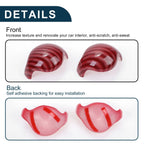 Set of 1 Gear Shift Knob Decorator Cover for Ford Mustang (2015–2023) Carbon Fiber Red