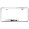 Etched on Stainless Steel License Plate Frame - Officially Licensed for Nissan