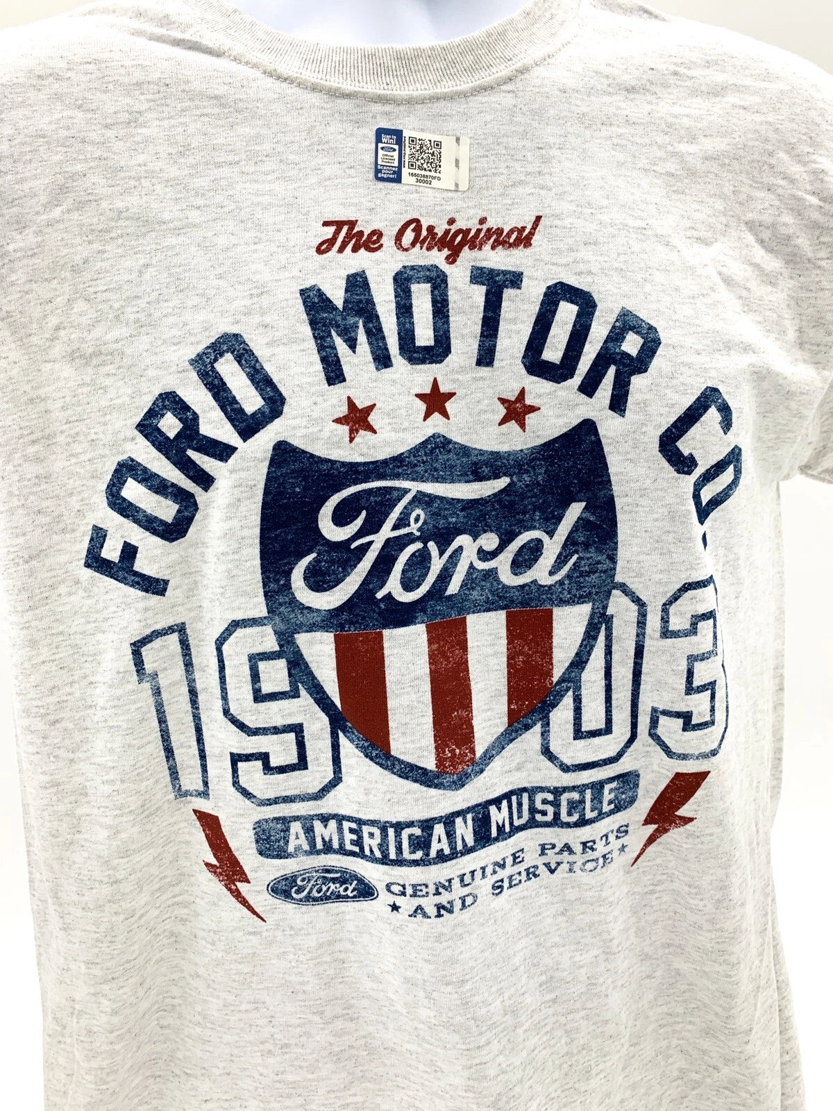 Ford T-Shirt Light Gray Vintage 1903 American Muscle for Ford Motor Co (1903–1903)