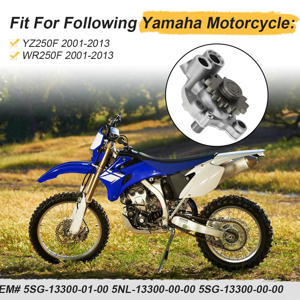 Oil Pump for Yamaha YZ250F WR250F (2001–2013) 5SG-13300-01-00 5NL-13300-00