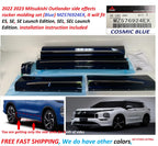 Set of 4 Side Effects Rocker Molding for Mitsubishi Outlander (2022–2023) MZ576924EX