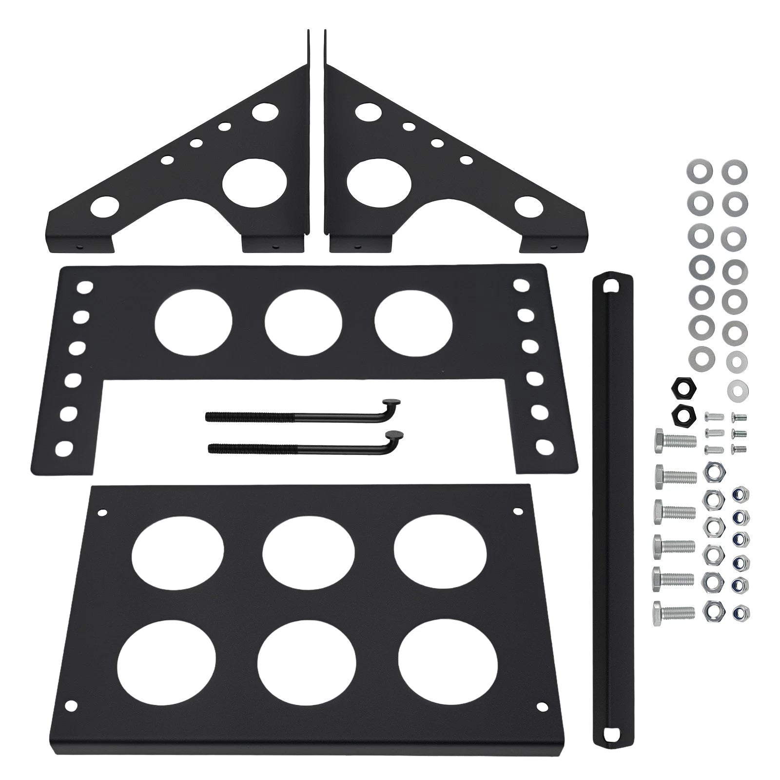 Battery Mounting Box Tray Bracket for Universal Fit (Metal Steel)