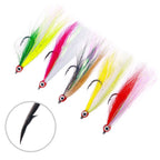 5pcs Bucktail Teaser Hooks for Fishing
