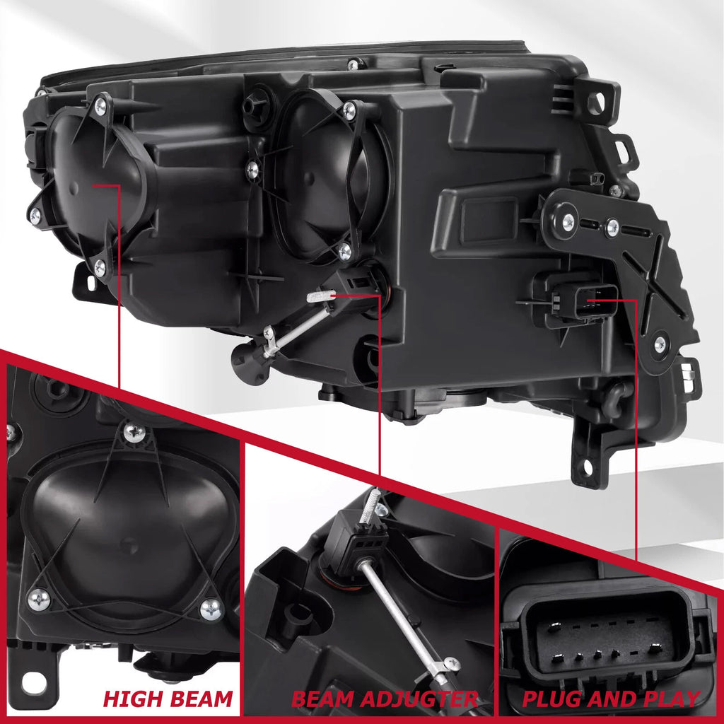 Halogen Headlight Pair for Cadillac CTS (2008-2015)