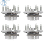 Set of 4 Wheel Hub Bearings for Cadillac SRX (2010–2016) & Saab 9-4X (2011)