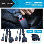 2 Sets 3 Point Retractable Safety Seat Belt for Holden Rodeo