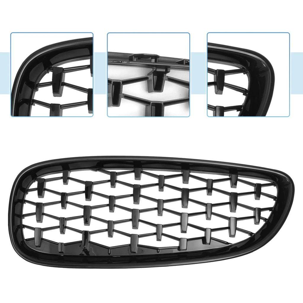Front Hood Bumper Grille for BMW Z4 E89 (2009–2016) 51137181547/51137181548 Pair
