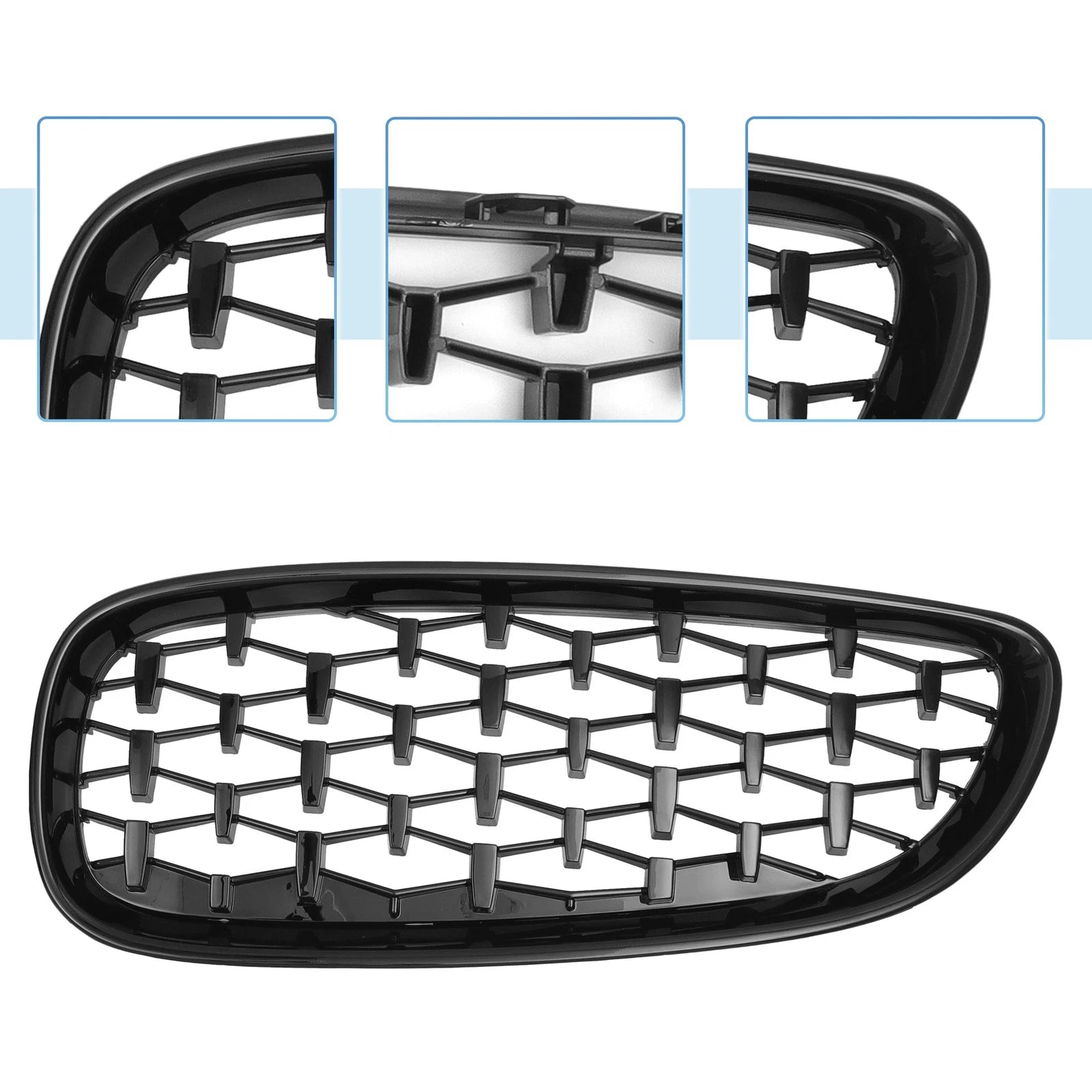 Front Hood Bumper Grille for BMW Z4 E89 (2009–2016) 51137181547/51137181548 Pair