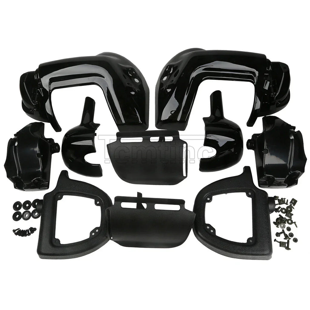 Lower Vented Leg Fairings Black for Harley Touring Street Glide (1983-2013)