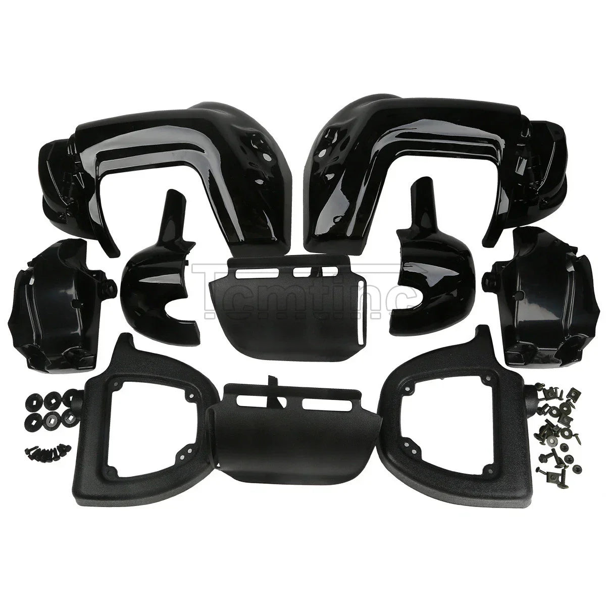 Lower Vented Leg Fairings Black for Harley Touring Street Glide (1983-2013)